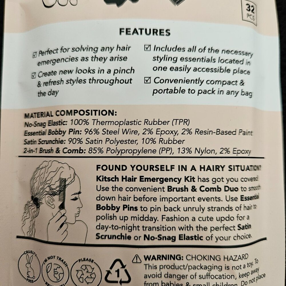 NWOT Kitsch Hair Emergency Kit - Picture 5 of 5